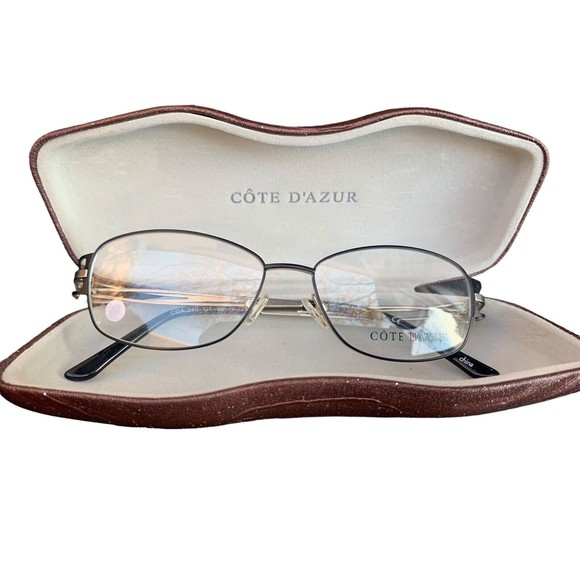 COTE D'AZUR CDA240 C1 WOMEN'S Black EYEGLASS FRAMES 52-14-135 - Picture 1 of 6